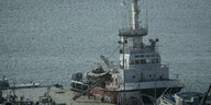 Zypern, Larnaca: Das Schiff der spanischen Hilfsorganisation Open Arms,