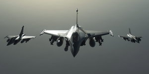 Französische Kampfjets im Anflug auf Syrien.