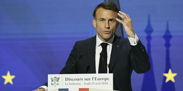 Grundsatzrede des französischen Präsidenten Macron