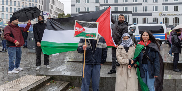 Pro-palästinensische Kundgebung in Bremen im Oktober 2023