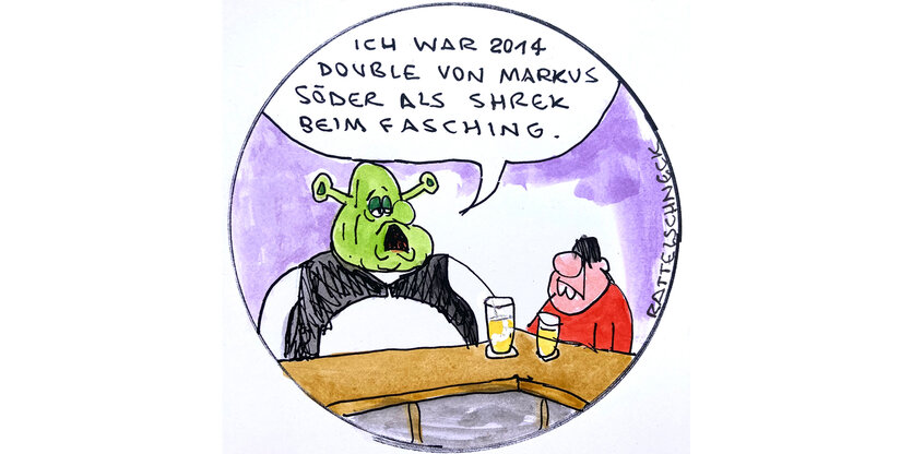 Ein Cartoon