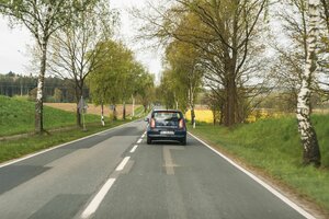 Ein Auto des Pflegedienstes 