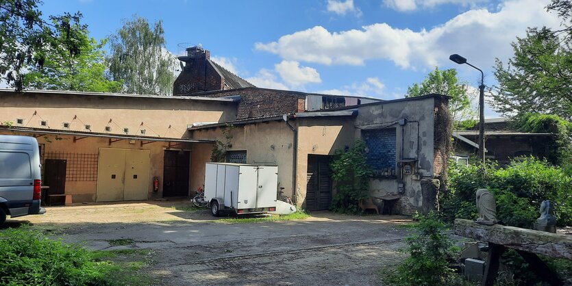 Das Bild zeigt das Gelände der BLO-Ateliers in Lichtenberg