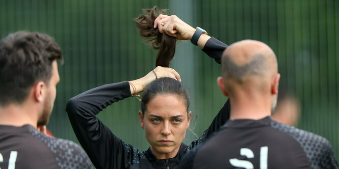 Fußballtrainerin Sabrina Wittmann vom FC Ingolstadt