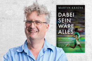 Zu sehen sind der Autor Martin Krauss und das Cover seines neu erschienen Buches: Dabei sein wäre alles