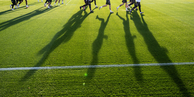 Deutsche Nationalspieler beim Training