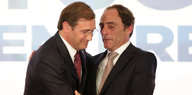 Portugals Premierminister Pedro Passos Coelho und Koalitionsparner Paulo Portas.