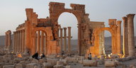 Der Triumphbogen in Palmyra.