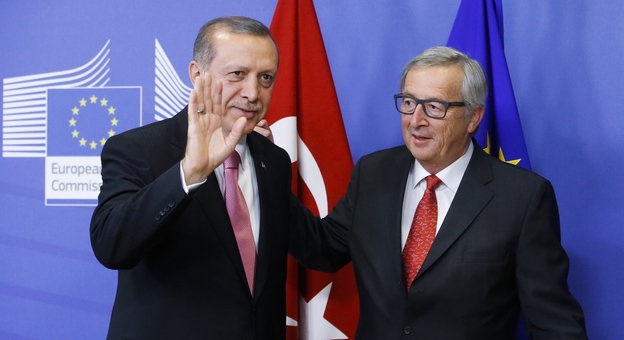 Der türkische Präsident Erdoğan und EU-Kommissionspräsident Juncker