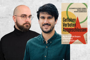 zu sehen sind die Autoren und das Buchcover