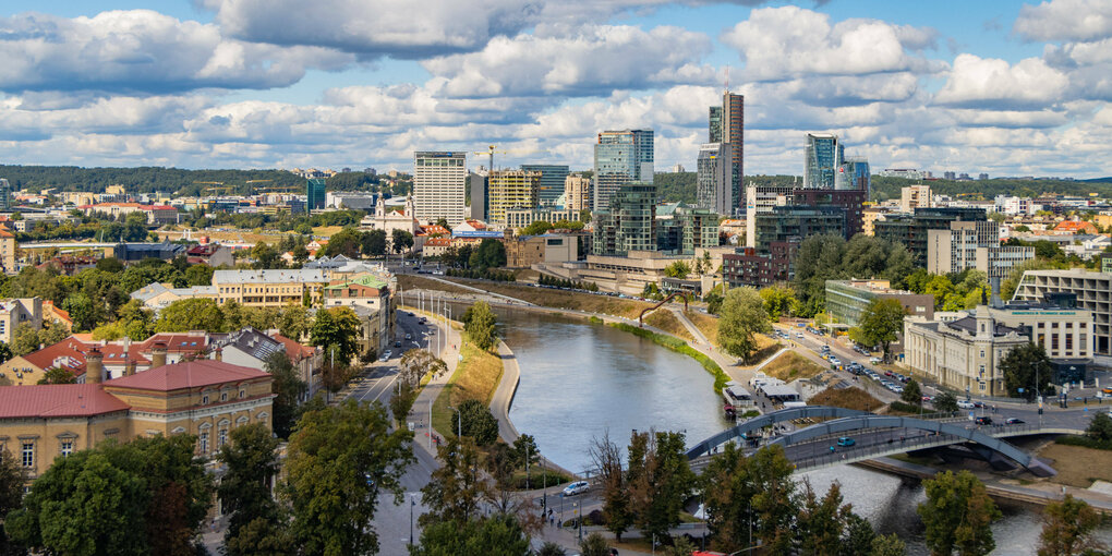 Panorama von Vilnius.