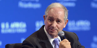 Blackstone CEO Stephen A. Schwarzman bei einem Vortrag