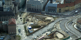 Die Baustelle am Molkemarkt in Berlin.