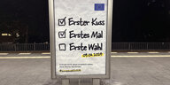 Plakat zur Europawahl.