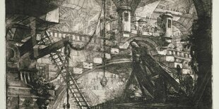 Ausschnitt aus einer Zeichnung von Piranesi