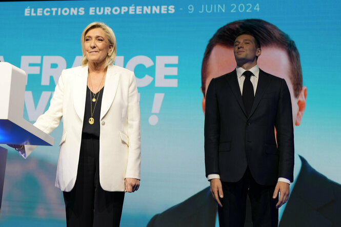 Marine Le Pen und Jordan Bardella