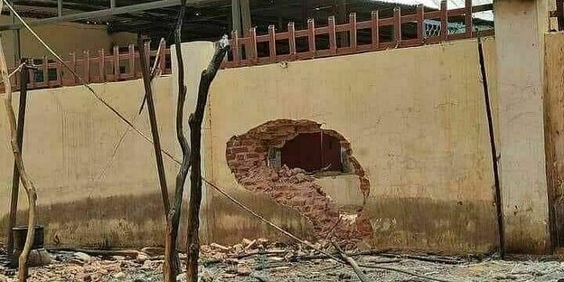 Massive Zerstörung in Gesundheitseinrichtungen, wie hier im Krankenhaus Süd in Al-Faschir, Sudan.