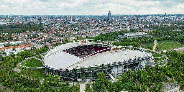 Fussballstadion in Leipzig