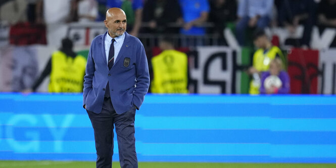 Trainer Luciano Spalletti am Spielfeldrand