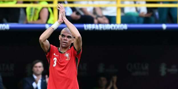 Portrait des portugiesisches Nationalspielers Pepe