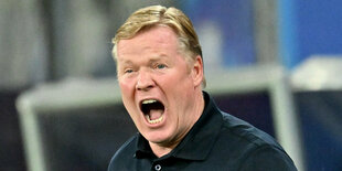 Trainer Koeman schreit