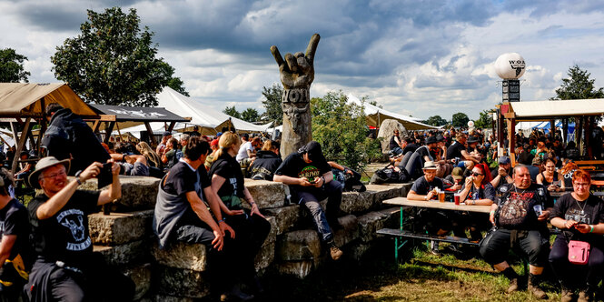 Besucher beim Wacken-Festival