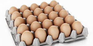 Ein Karton mit Eiern