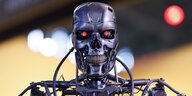 Terminator-Figur auf der weltgrößten Computerspielmesse Gamescom