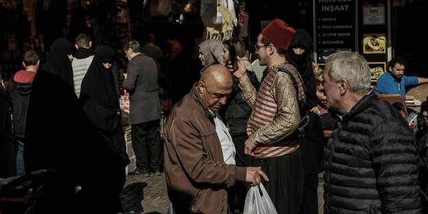 Syrische Händler im Istanbuler Viertel Al-Fateh