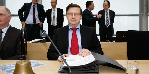 Politiker Detlef Gürth im Landtag.