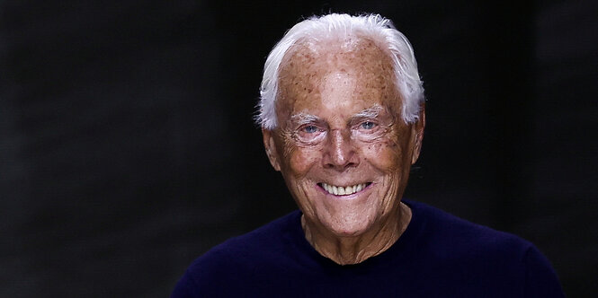 Portrait von Georgio Armani