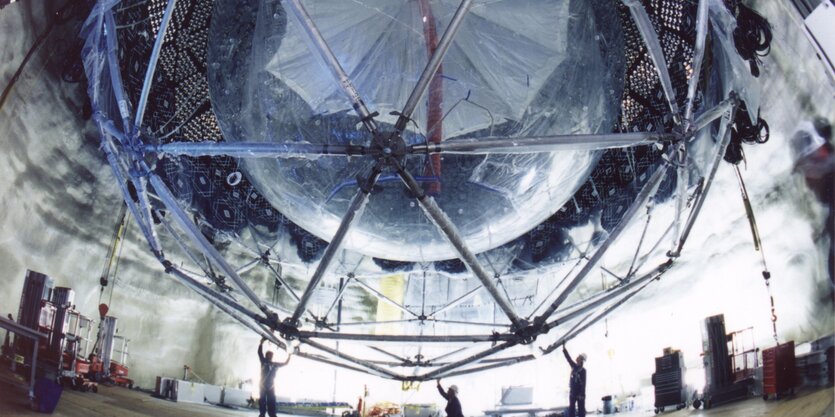 Der Sudbury Neutrino Observator in einer Nickelmine in Kanada.