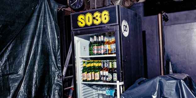 Das Bild zeigt einen Kühlschrank im SO36