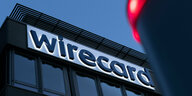 Das Wirecard-Logo am damaligen Hauptsitz des Zahlungsdienstleisters
