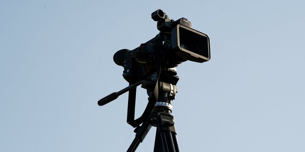 Eine Filmkamera