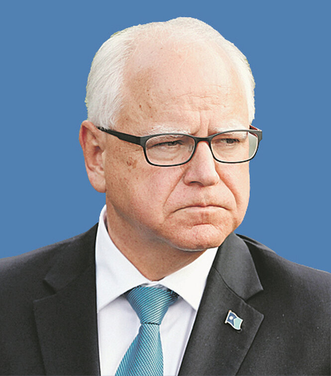 Nahaufnahme von Tim Walz