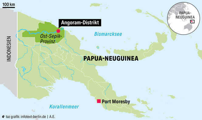 Karte von Papua-Neuguinea