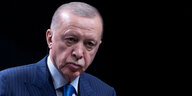 Porträt türkischer Präsident Erdogan