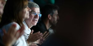 IOC-Präsident Thomas Bach bei den Spielen in Paris