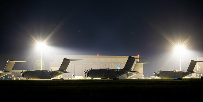 Bundeswehr-Transportflugzeuge.