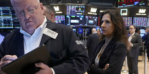 Börsenhändler am Montag in der New York Stock Exchange