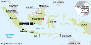 Karte Indonesiens