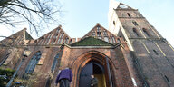 Backstein-Fassade der St. Martini-Kirche