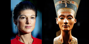 Sahra Wagenknecht und Nofretete