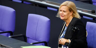 Bundesinnenministerin Nancy Faeser im Bundestag