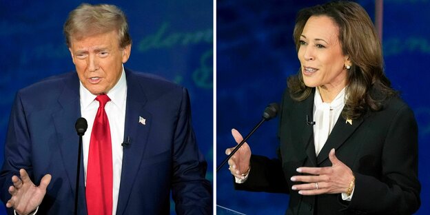 Donald Trump und Kamala Harris