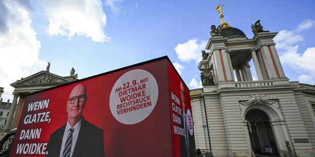 Wahlplakat der Brandenburger SPD