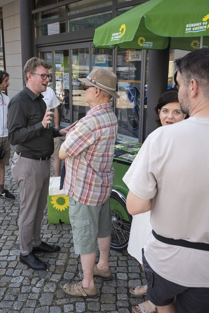 Wahlkampfstand der Grünen