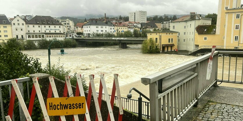 Überschwemmte Stadt