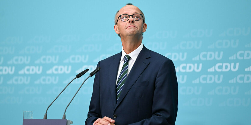 Friedrich Merz an Rednerpult